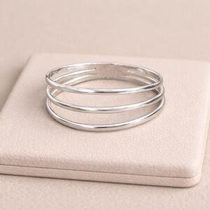 925 Sterling Silver Taxco Ring  Multiband Stackable Dainty Ring